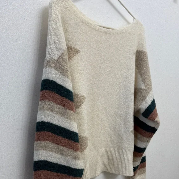 Madewell Cream and Multicolor Striped Sweater - Picture 2 of 5